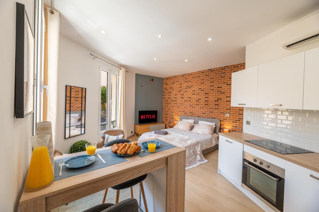 Grand Studio Climatise Tres Proche Monaco Beausoleil Exterior photo