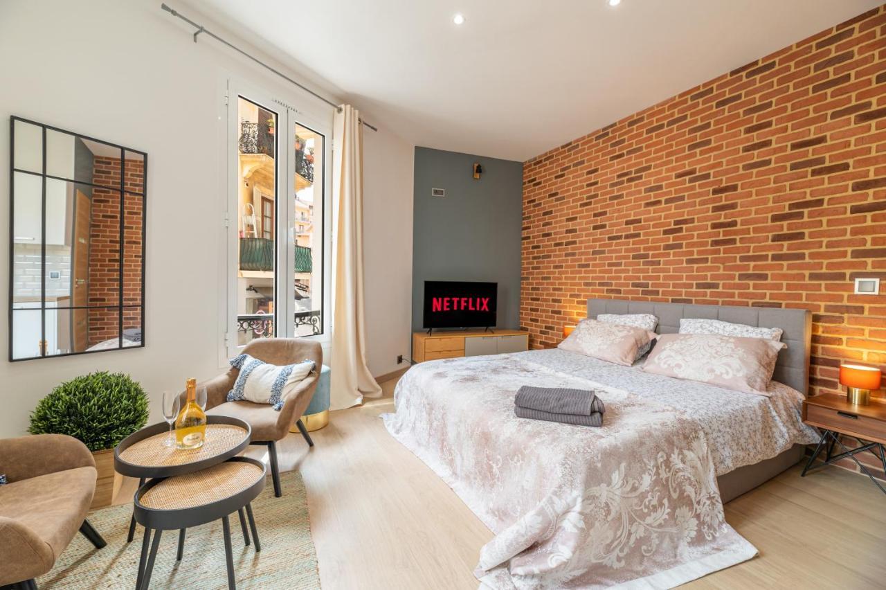 Grand Studio Climatise Tres Proche Monaco Beausoleil Exterior photo
